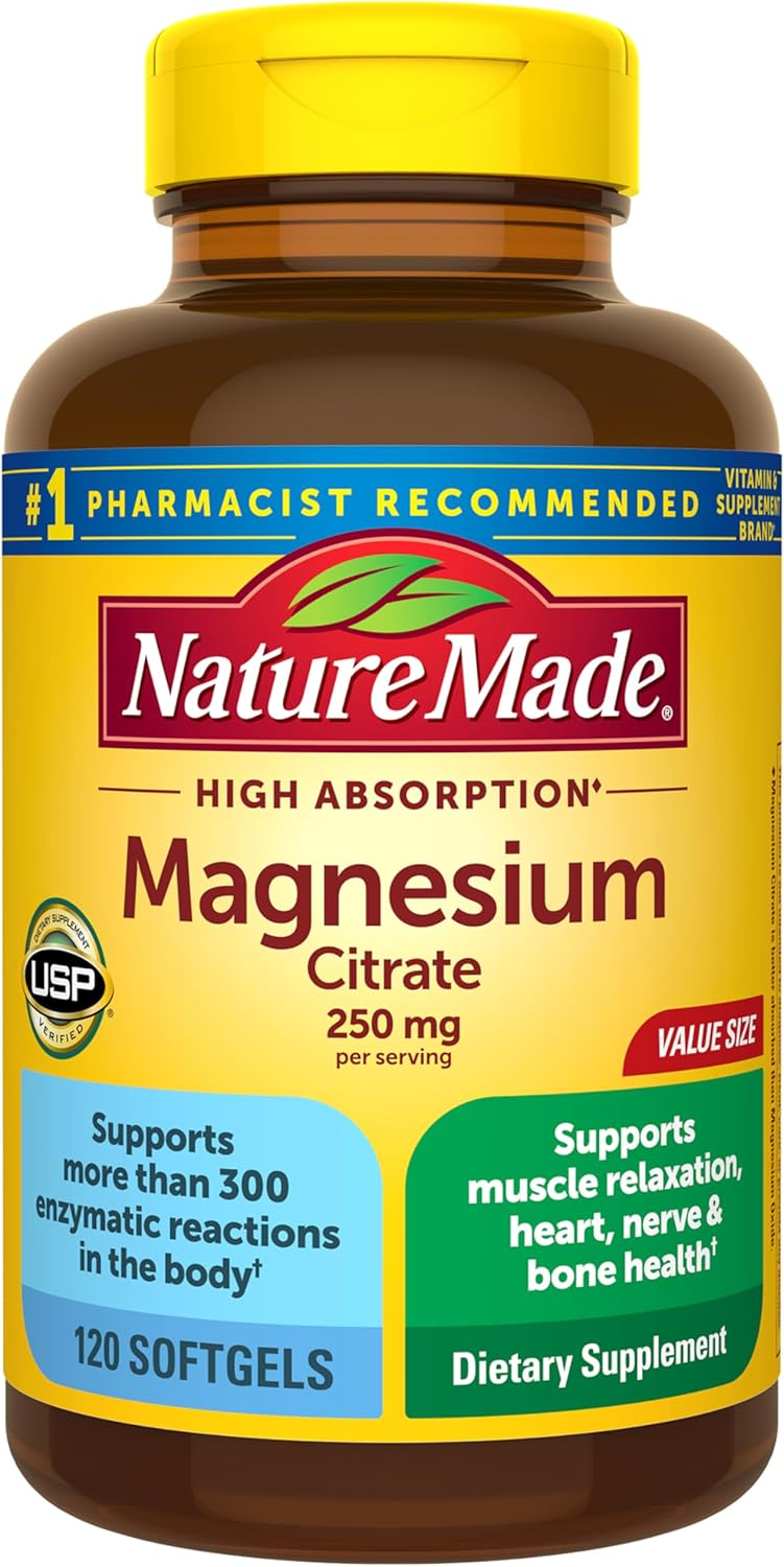 Nature Made Magnésio Extra Forte 400mg, 120 Cápsulas de Gel